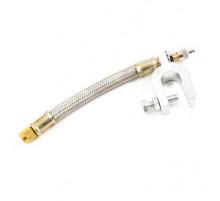 Удлинитель вентиля ( шланг подкачки внутреннего колеса), резина в защитной оплетке длина 35см TOPAUT