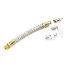 Удлинитель вентиля ( шланг подкачки внутреннего колеса), резина в защитной оплетке длина 35см TOPAUT