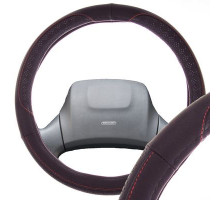 Оплетка экокожа L (39-41 см) SKYWAY Design Art-2 Черная