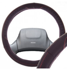 Оплетка экокожа L (39-41 см) SKYWAY Design Art-2 Черная