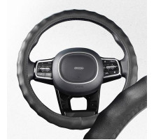 Оплетка экокожа M (37-39 см) SKYWAY Base Top-8 Черная