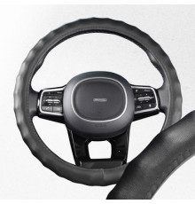 Оплетка экокожа M (37-39 см) SKYWAY Base Top-8 Черная