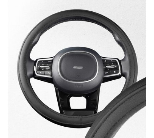 Оплетка экокожа M (37-39 см) SKYWAY Design Standart-1 Черная