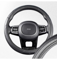 Оплетка экокожа M (37-39 см) SKYWAY Design Standart-3 Черная