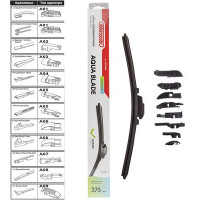 Щетка стеклоочистителя бескаркасная SKYWAY AQUA BLADE 9 адаптеров в коробке 38см/15"