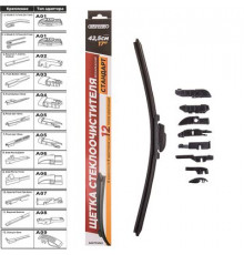 Щетка стеклоочистителя бескаркасная SKYWAY AQUA BLADE 9 адаптеров в коробке 43см/17"