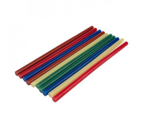 Стержни клеевые REXANT Ø 11 мм, 270 мм, цветные (10 шт./уп.)