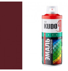 Краска универсальная акриловая бордо полуматовая satin RAL 3005 KUDO аэрозоль 520мл.