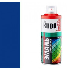 Краска универсальная акриловая синяя полуматовая satin RAL 5002 KUDO аэрозоль 520мл.