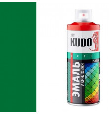 Краска универсальная акриловая зеленая полуматовая satin RAL 6029 KUDO аэрозоль 520мл.