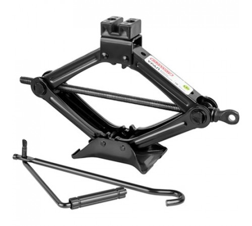 Домкрат механический ромбический УРАЛ SKYWAY 1,5т h 105-340мм с резиновой опорной частью, в чехле