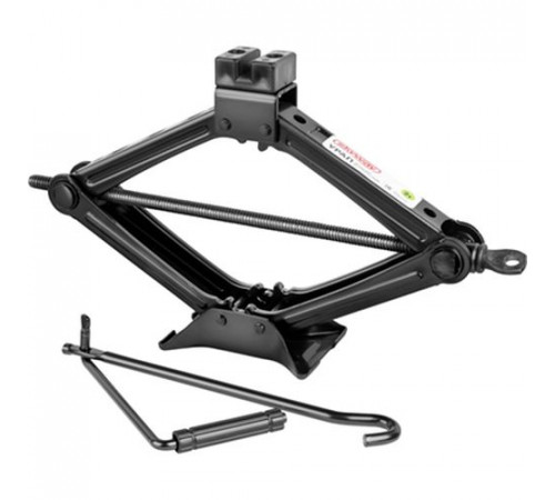 Домкрат механический ромбический УРАЛ SKYWAY 2т h 105-397мм с резиновой опорной частью, в чехле