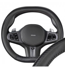 Оплетка экокожа S (35-37 см) 2D-тип SKYWAY Mix Dual-1 черная