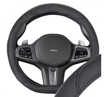 Оплетка экокожа M (37-39 см) D-тип SKYWAY Design Drift-4 черная