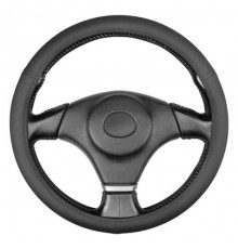 Оплетка кожаная M (37-39 см) SKYWAY Base Gorilla-1 черная