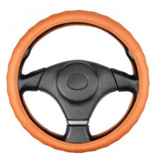 Оплетка кожаная M (37-39 см) SKYWAY Base Gorilla-2 коричневая