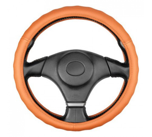 Оплетка кожаная M (37-39 см) SKYWAY Base Gorilla-2 коричневая