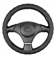 Оплетка кожаная M (37-39 см) SKYWAY Base Gorilla-2 черная