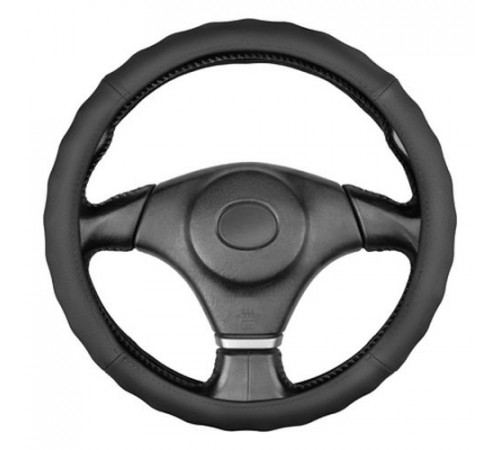 Оплетка кожаная M (37-39 см) SKYWAY Base Gorilla-2 черная