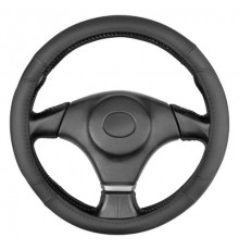 Оплетка кожаная M (37-39 см) SKYWAY Design Gorilla-4 черная