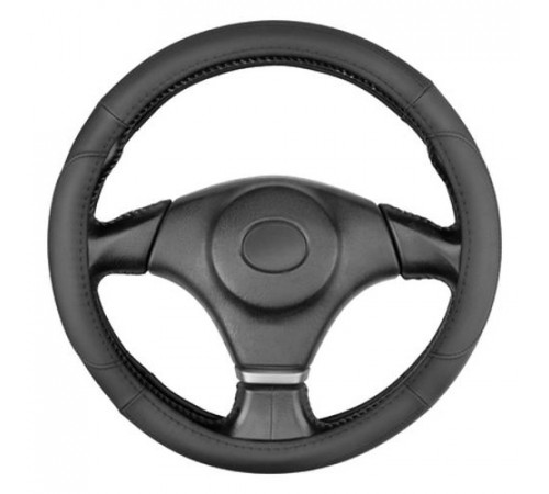 Оплетка кожаная M (37-39 см) SKYWAY Design Gorilla-4 черная