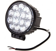 Фара светодиодная OFF ROAD 115*115(127)*60мм круглая 12V/24V 42W 6000K SKYWAY 14 диодов ближний свет