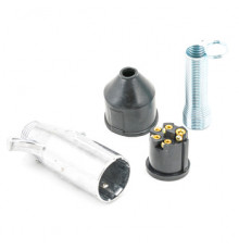 Вилка для кабеля тягач-прицеп, ЕВРО с пружиной TOPAUTO