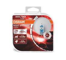 Лампы H11 12V 55W PGJ19-2 +150% 3750K Eurobox OSRAM