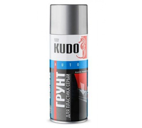 Грунт для пластика KUDO серый (активатор адгезии) AUTO аэр. 520мл.