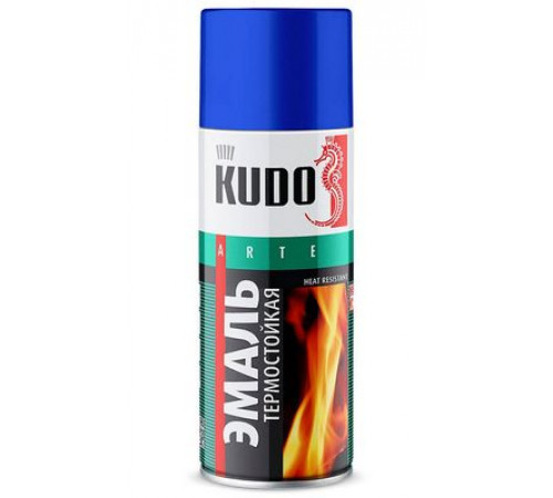 Краска термостойкая черная 600С KUDO аэрозоль 520мл