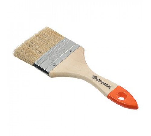 Кисть малярная плоская "Стандарт" нат. щетина 3" (75мм) ЕРМАК