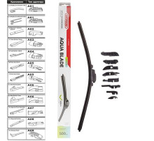 Щетка стеклоочистителя бескаркасная SKYWAY AQUA BLADE 9 адаптеров в коробке 50см/20"