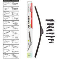 Щетка стеклоочистителя бескаркасная SKYWAY AQUA BLADE 9 адаптеров в коробке 55см/22"