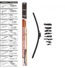 Щетка стеклоочистителя бескаркасная SKYWAY AQUA BLADE 9 адаптеров в коробке 58см/23"