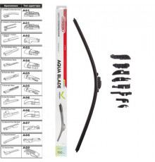 Щетка стеклоочистителя бескаркасная SKYWAY AQUA BLADE 9 адаптеров в коробке 70см/28"