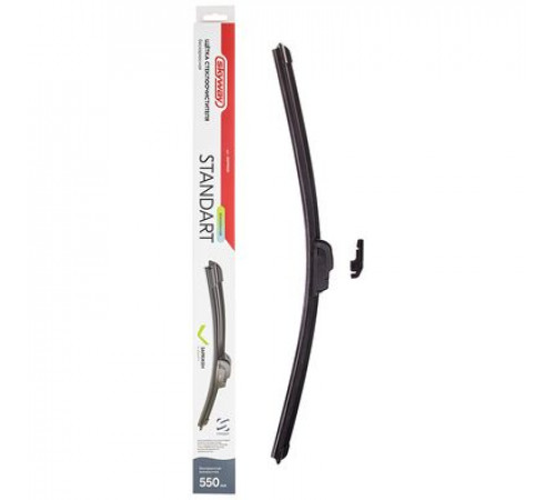 Щетка стеклоочистителя бескаркасная SKYWAY СТАНДАРТ в коробке 55см/22"