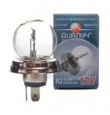Лампа R2 12V 45/40W P45t Диалуч круглая колба ЛЧ187-УПБ