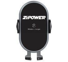 Держатель телефона на дефлектор обдува с электроприводом и функцией беспроводной зарядки PM6643 ZIPO