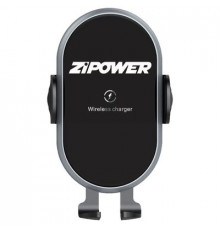 Держатель телефона на дефлектор обдува с электроприводом и функцией беспроводной зарядки PM6643 ZIPO