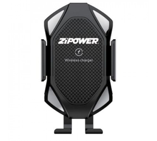 Держатель телефона на дефлектор обдува с электроприводом и функцией беспроводной зарядки PM6644 ZIPO