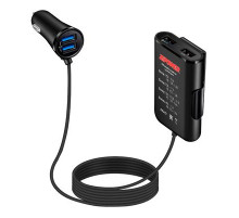 Разветвитель прикуривателя 1USB с удлинителем 8А, 40 Вт PM6672 ZIPOWER