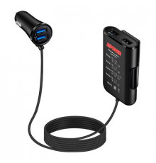 Разветвитель прикуривателя 1USB с удлинителем 8А, 40 Вт PM6672 ZIPOWER