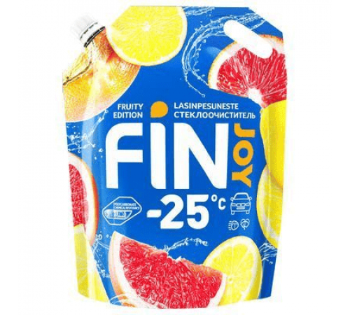 Жидкость в бачок омывателя FIN JOY FRUITY -25С citrus(цитрус) 3л. ~