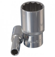 Головка 21 мм 1/2 12-ти гранная удлиненная / OMBRA