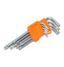 Набор ключей TORX 9пр Т10-Т50 ABTOMTOOL,PROFFI,DIN3124,CrV L-обр,малые