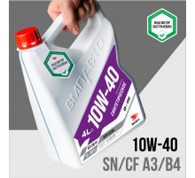 Масло моторное 3-SN 10w40 (A3/B4, SN/CF),канистра 4л. ВМП АВТО ЧЗ