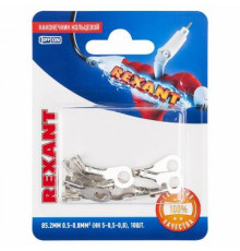 Контакт под болт ø5.2мм, 0.5-0.8мм², НК 5-0,5-0,8/DJ431-5A, в упаковке 10 шт.REXANT