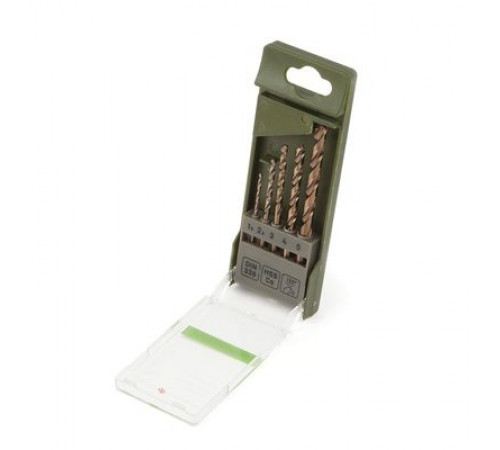 Набор сверл по металлу Cobalt 5% (Ø1.5 - 5 мм), 5 шт. ДТ