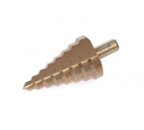 Сверло ступенчатое по металлу , 8 ступеней, Ø10-45 мм ДТ