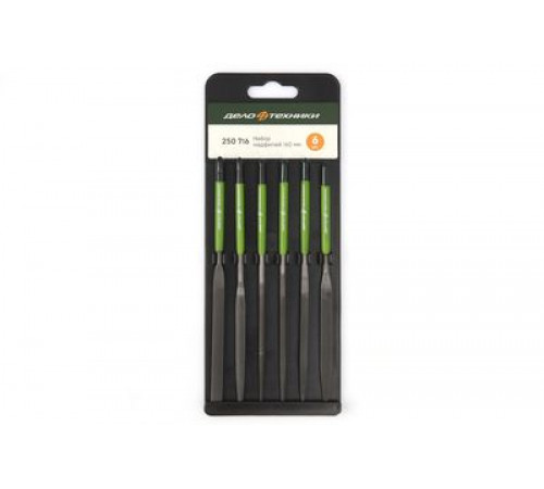 Набор надфилей, 6 шт., Ø 4 мм, длина 160 мм. ДТ